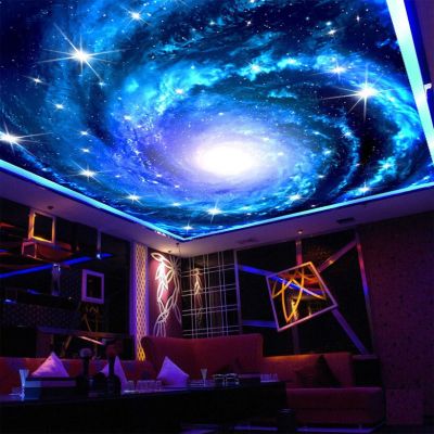 【✱2023 HOT✱】 shang815558 Custom 3d วอลล์เปเปอร์รูปภาพ Galaxy ดาวฝ้าเพดาน Art ภาพฝาผนังห้องรับแขกห้องนอนวอลเปเปอร์ผนังเพดาน De Parede 3d