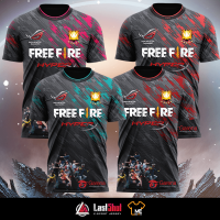 เสื้อเกม B38-B41 เกม FREE FIRE เสื้อเกมสีสดชัด