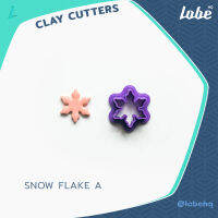 Snow Flake Shape A Clay Cutter/ Polymer Clay Cutter/ Clay Tools/ แม่พิมพ์กดดินโพลิเมอร์สำหรับทำต่างหูรูปทรงเกล็ดหิมะ