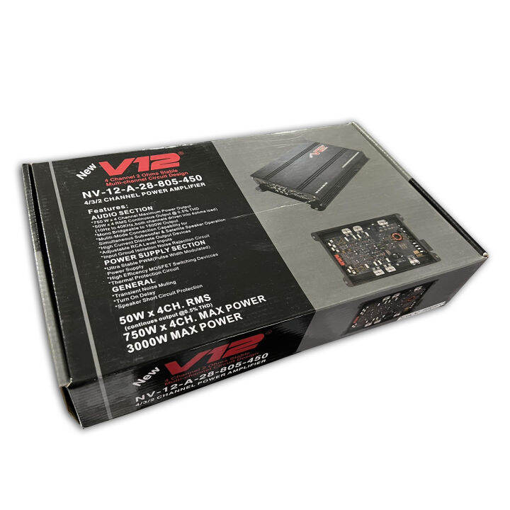 V12 NV12A28805450 100 Original 3000 watts 4/3/2 Channel Car Power