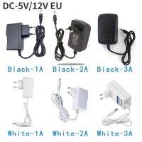 อะแดปเตอร์ DC 110V-220V AC 12/5/24V ที่ชาร์จไฟต่ำ1/2/3A DC 5.5Mm * 2.5Mm กล้องเราเตอร์ปลั๊ก EU สำหรับไฟ LED อะแดปเตอร์สายไฟพลังงาน