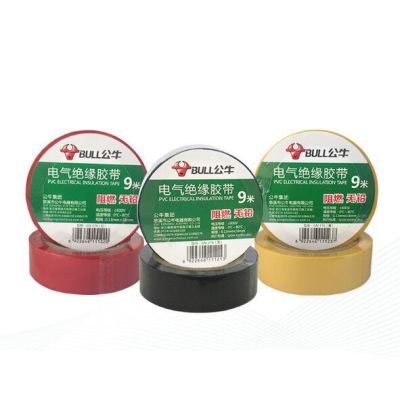 Flame Retardant PVC Electric Rubber with Bull Electrical Insulation Tape and Low Temperature Resistance Adhesives Tape