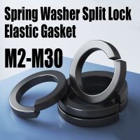 1 80PCS M2 M2.5 M3 M4 M5 M6 M8 M10 M12 M30 Grade 8.8 Black Carbon Steel Spring Washer Split Lock Elastic Gasket