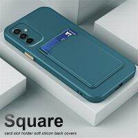 เคสโทรศัพท์กระเป๋าเงินมีช่องเสียบบัตรสี่เหลี่ยมปลอกสำหรับ Samsung Galaxy S23 FE S22 S23FE Plus 5G 4G 2023ป้องกันกล้องเคสซิลิโคนนิ่มสำหรับ SamsungS23 S23Ultra ฝาหลัง S23Plus