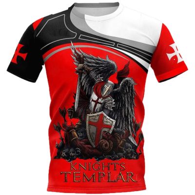 Newest Knights Templar T-shirts 3D Print Men Clothing Men For Women Streetwear Hip Hop Harajuku Short Sleeve Tees