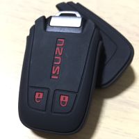 ปลอกซิลิโคน หุ้มกุญแจรีโมทรถยนต์ NEW!! ISUZU D-Max X-Series,MU-X Smart Key (สีดำ/แดง)