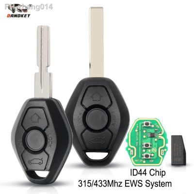 Dandkey Car Remote Key For BMW EWS Sytem E38 E39 E46 X3 X5 Z3 Z4 1/3/5/7 Series 315/433MHz ID44 Chip Blank Key Shell Transmitter