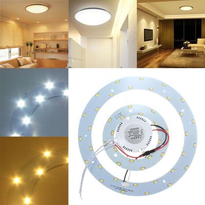 【Worth-Buy】 แผงไฟ Led รูปวงแหวนไฟติดเพดาน5730 Smd 8-33W โคมไฟติดตั้งสีขาว/สีวอร์มไวท์