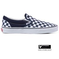 VANS SLIP ON CHECKERBOARD PARISIAN NIGHT TRUE WHITE (สินค้ามีประกันแท้)