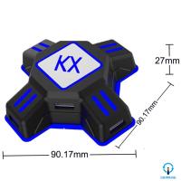 KX อะแดปเตอร์เมาส์แป้นพิมพ์แปลงจอยเกม USB สำหรับสวิตช์/Xbox/PS4/PS3