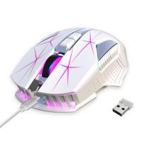 เมาส์ไร้สาย USB OpticalMice 7หายใจสี Backlight เมาส์เล่นเกม7ปุ่มตั้งโปรแกรมได้เหมาะกับสรีระ