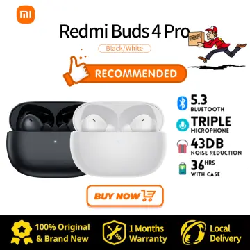 Xiaomi Redmi Buds 4 Pro TWS Wireless Earbuds Earphone Bluetooth 5.3 Active  Noise Cancelling 3 Mic Wireless Headphone 36 Hours Life, 3-mic Noise