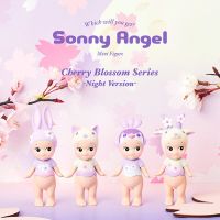 Sonny Angel ชุดตุ๊กตาหุ่นขนาดเล็กลายดอกซากุระบานสุ่มกล่องของเล่นตาบอดเครื่องประดับภาพอนิเมะน่ารักคอลเลกชันของขวัญ