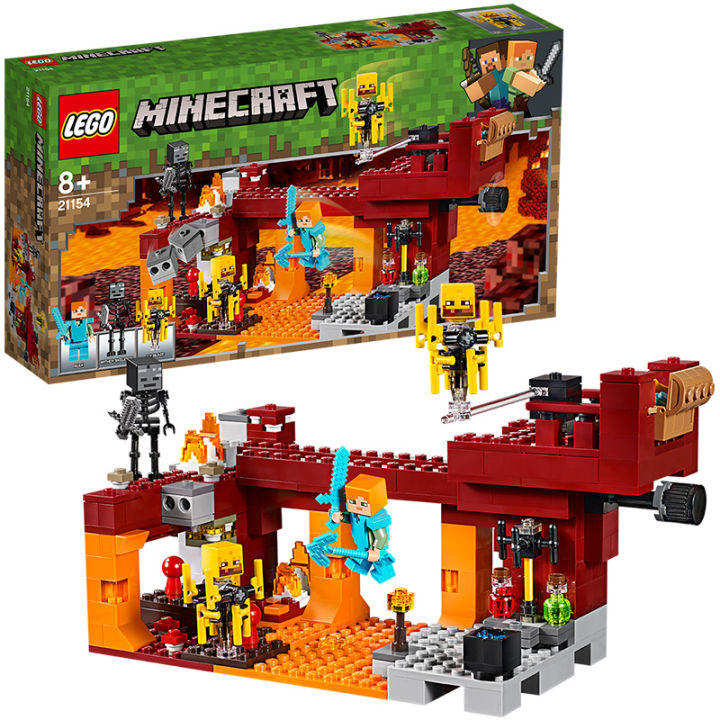 Lego official website new Minecraft 21154 War Blaze toy building blocks | Lazada PH