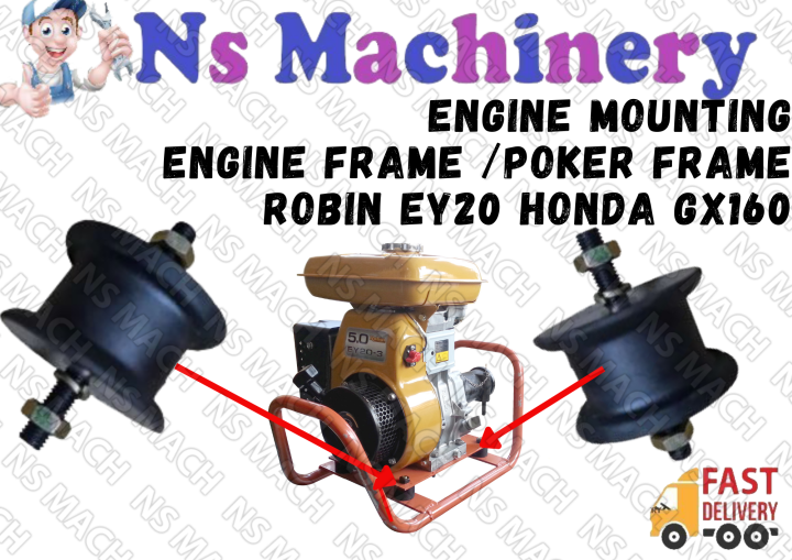 HEAVY DUTY Mounting for Engine Frame / Poker Frame Robin EY20 Honda ...