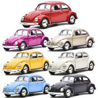 1:36 VOLKSWAGEN Beetle Car Model Toy With Pull Back For Kids Christmas Gifts 1967 Alloy Diecast Classic Toy Collection F346