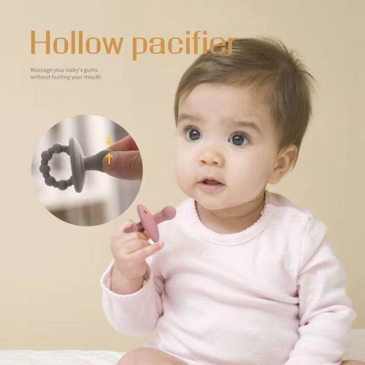 HNTOB Baby Silicone Soother Pacifier Bpa Free Soft Infants Teething