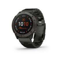 GARMIN [ สมาร์ทวอทช์ (35.56mm, ตัวเรือนสีดำ ดำ ไทเทเนียม, สายสแตนเลสไทเทเนียมสีดำ ) รุ่น FNX6X PSO