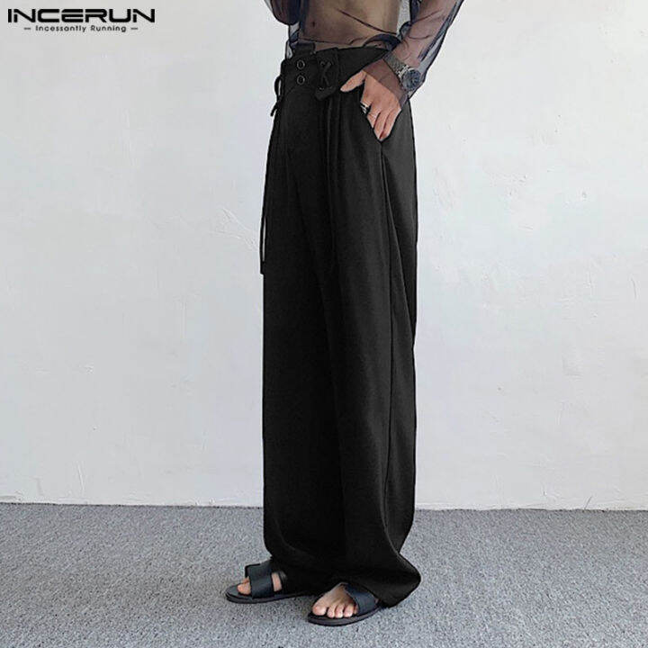 incerun-mens-hippy-sporty-กางเกงลำลองหลวม-chino-เอวสูงตรงกางเกงขายาวสีล้วน-สไตล์เกาหลี