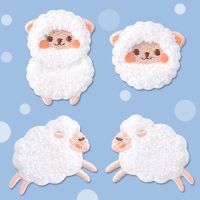 【YF】☋  Cartoon Alpaca Embroidered Patches Decoration Sheep Self-adhesive Sticker