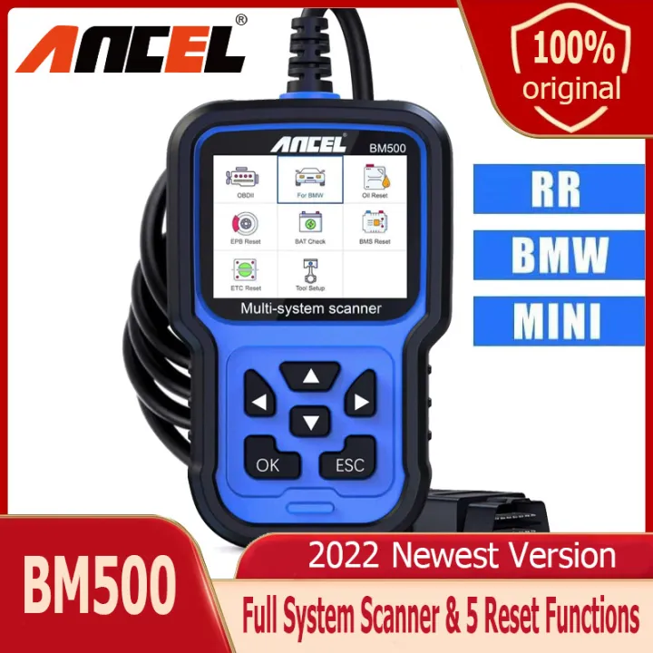 ANCEL BM500 OBD2 Scanner for BMW/Mini/RR Diagnosis All Systems Code