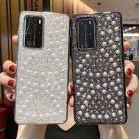 (CALGY Phone protection)สำหรับ Huawei P40/P40pro/Mate30/Mate30pro แฟชั่นหรูหรามุกเงาเพชรสร้างสรรค์วินเทจบด Arenaceous กรณีโทรศัพท์มือถือ