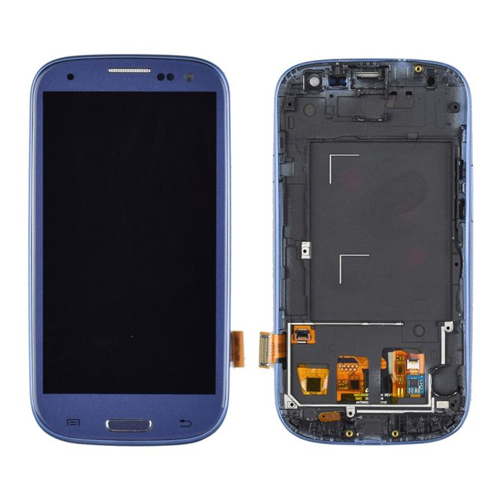 สำหรับการแสดงผล-samsung-galaxy-s3-i9300-i9300i-หน้าจอสัมผัส-digitizer-อะไหล่ซัมซุง-samsung-galaxy-s3กรอบหน้าจอ-lcd