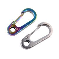 Titanium Alloy Keychain Outdoor Small Mountain Climbing Buckle