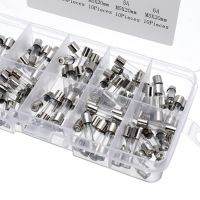 【YF】 100Pcs Glass Tube Fuse Assorted Kit 5 x 20MM Fast-blow 250V Fast Acting Packag in A Clear Plastic Box