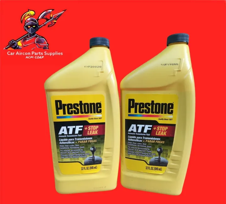 2pc PRESTONE ATF Fluid Stop Leak automatic transmission fluid dexron