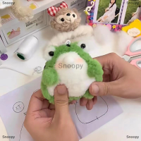 Snoopy แฮนด์เมดส่งเสียงดัง DIY ตุ๊กตาพ่นฟองกบตุ๊กตาน่ารักแพคเกจวัสดุจี้ตุ๊กตาน่ารักสำหรับแฟนสาวของขวัญที่น่าสนใจ