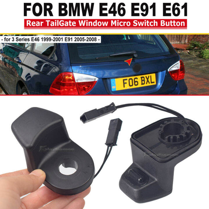 61319200673-8385694-9200673สำหรับ-bmw-e46-e61-e91รถด้านหลังไมโครสวิทช์ปุ่มรถกระบะประตูกระจกหน้าต่างสวิทช์ควบคุม