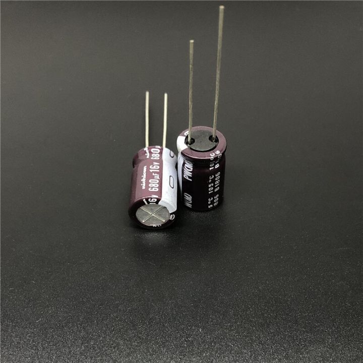 10pcs-100pcs-680uf-16v-nichicon-pw-series-10x16mm-low-impedance-long-life-16v680uf-aluminum-electrolytic-capacitor