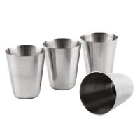 【YF】♀  4pcs/lot 30ml Outdoor Camping Tableware Cups Set Supplies Wine Beer Cup Whiskey Mugs