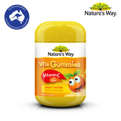 Natures Way Vita Gummies Zinc + C เนเจอร์สเวย์ ไวต้า กัมมี่ ซิงค์+ซี (60 เม็ด)