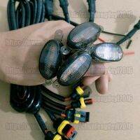 สำหรับ Toyota Land Cruiser LC80 1989-1998 4ชิ้นกระจังหน้าไฟ LED Raptor สไตล์ย่าง