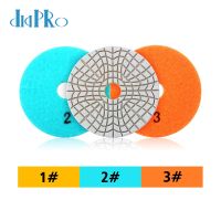 Super Flexible Wet Polishing Pads 4 Diamond Polishing Pads 3 Step Polishing Pads For Granite Marble Engineered Stone