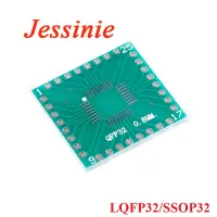 5pcs LQFP32 SSOP32 Transfer PCB Board Pinboard SMD to DIP Adapter Converter Plate 0.8mm Pitch Socket IC Test Board