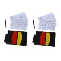 2X Box for Football Match Referee Red and Yellow Cards