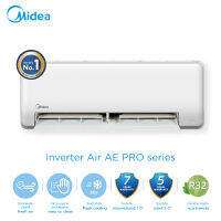 (ส่งฟรีทั่วไทย) Midea แอร์ติดผนังไมเดีย Inverter Air AE PRO series *รับประกันสินค้า 5 ปี / Compresser  10 ปี