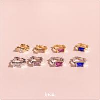 jpegshop - cubic small gem huggie hoop