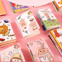 （HOT NEW）♈Mini Cahier De Dessin Animé Kawaii ของเล่นสำหรับเด็ก Planificateurs Journal Intime Choses Mignonnes Carnet Notes École Papeterie Paquet 10 Pièces