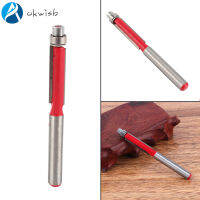 Okwish เครื่องตัดขอบสีแดง1/4 ",เครื่องตัดเราเตอร์คู่ส่วนปลายตรงมีร่องทนทาน