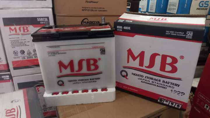 Aki mobil nissan march MSB ns60 12v45ah 46b24l aki basah | Lazada Indonesia