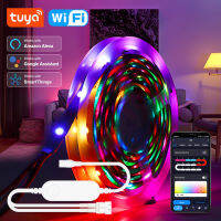 5M 10M 20M Tuya Wifi WS2811 Led Strip Lights Smart Life Dreamcolor RGB IC Addressable Led Strip Home Kitchen Alexa Voice Control