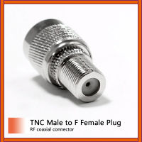 1PC ใหม่ TNC ปลั๊ก F หญิงแจ็ค RF Coax Adapter แปลงตรง Nickelplated ขายส่ง