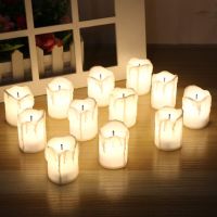 6Pcs LED Electronic Candles Battery Operated Flameless Tea Lights Wedding Birthday Party Outdoor Home Decoration Fake Candles