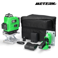 Meterk 16เส้นเลเซอร์วัดระดับ3 ° เครื่องปรับระดับแบตเตอรี่ลิเธียมด้วยตัวเองแบบชาร์จไฟได้,เครื่องปรับระดับพื้นสติ๊กเกอร์ติดผนังกันน้ำเครื่องมือปรับปรุงในบ้านรอบทิศทางมัลติฟังก์ชัน