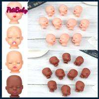 PETIBABY 10ชิ้นชิ้นส่วนของเล่นเครื่องประดับ DIY ของขวัญทำมือวัสดุพร้อมตัวป้อนริมฝีปากสีชมพูแดงนอนหลับหัวตุ๊กตาขนาดมินิเด็ก