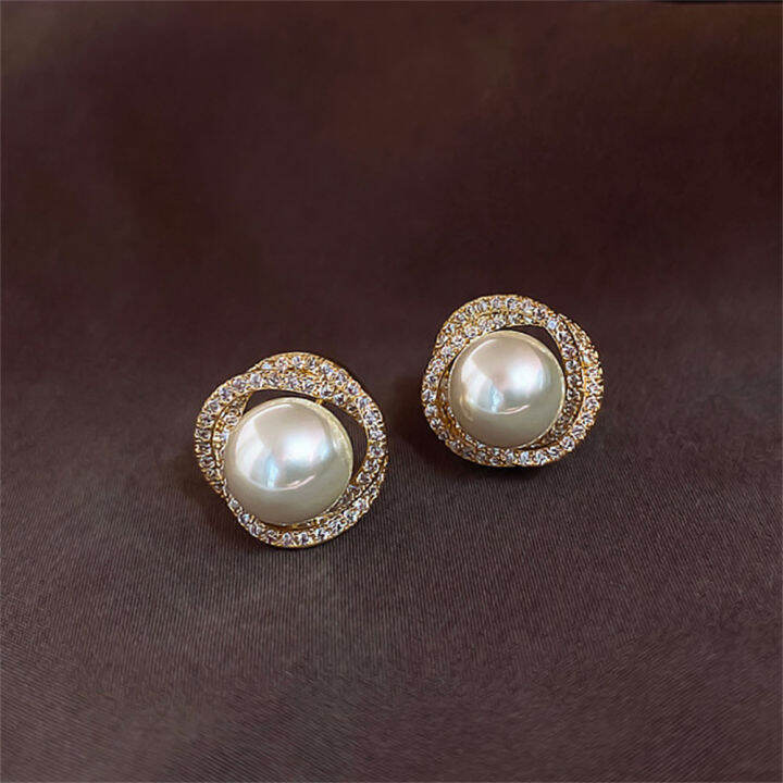 retro-women-fashion-gift-earrings-for-women-temptation-pearl-earrings-wedding-jewelry-stud